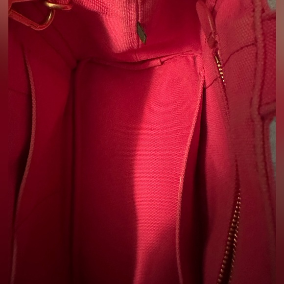 Prada Canapa Hand Bag and with Crossbody Strap in Pink - Picture 9 of 10